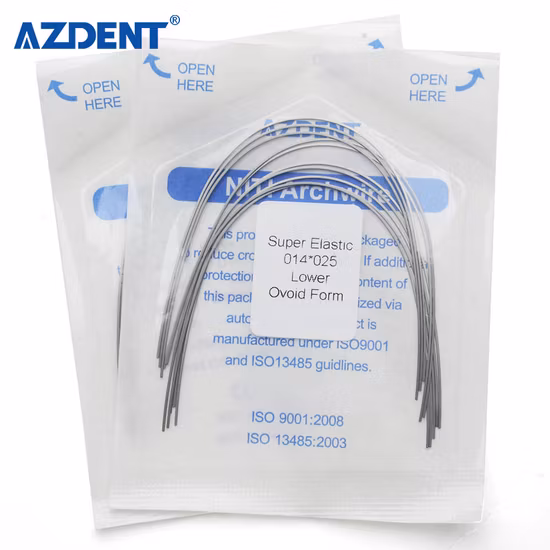 Ce-zertifizierter, hochwertiger, superelastischer rechteckiger Niti-Zahnbogendraht