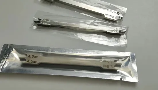 Instrument zur Positionierung der zahnärztlichen kieferorthopädischen Halterung