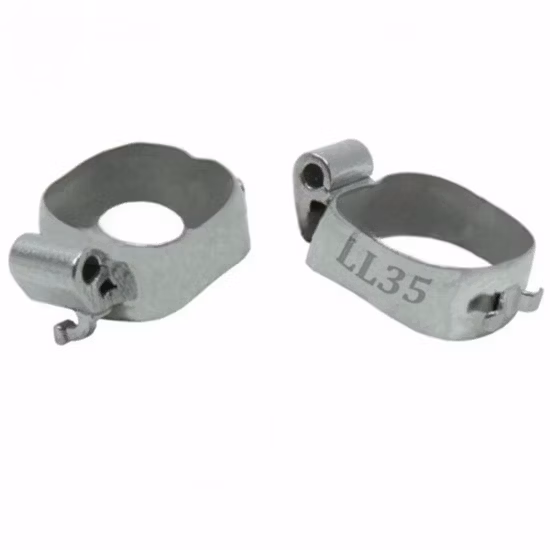 Kieferorthopädische Molaren-Bukkalbänder aus Dentalmaterial mit umwandelbaren Rohren