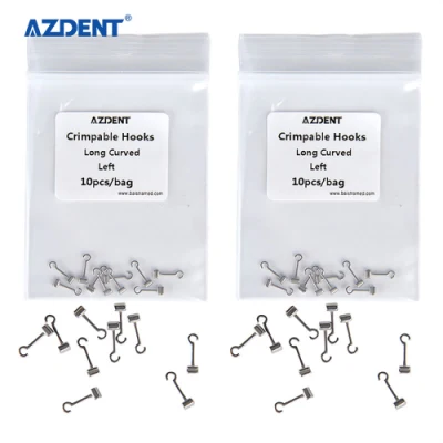 Azdent Dental Links lange gebogene 5,5 mm kieferorthopädische Quetschhaken