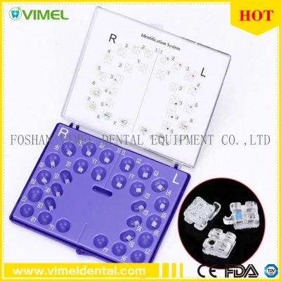  Dental Ortho Sapphire Keramik Bracket Monokristallin Mini Roth.  022, Haken 345